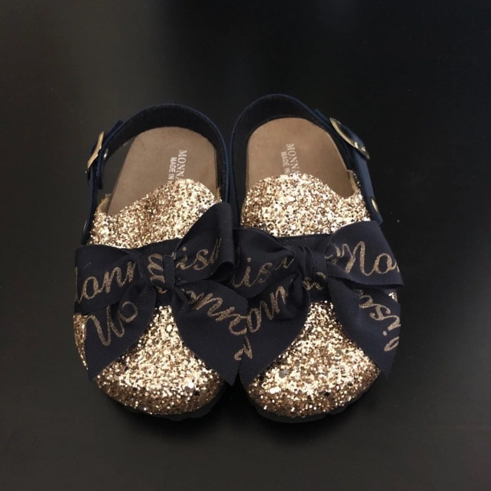 Gil’s Monnalisa mules glitter size 12 toddler